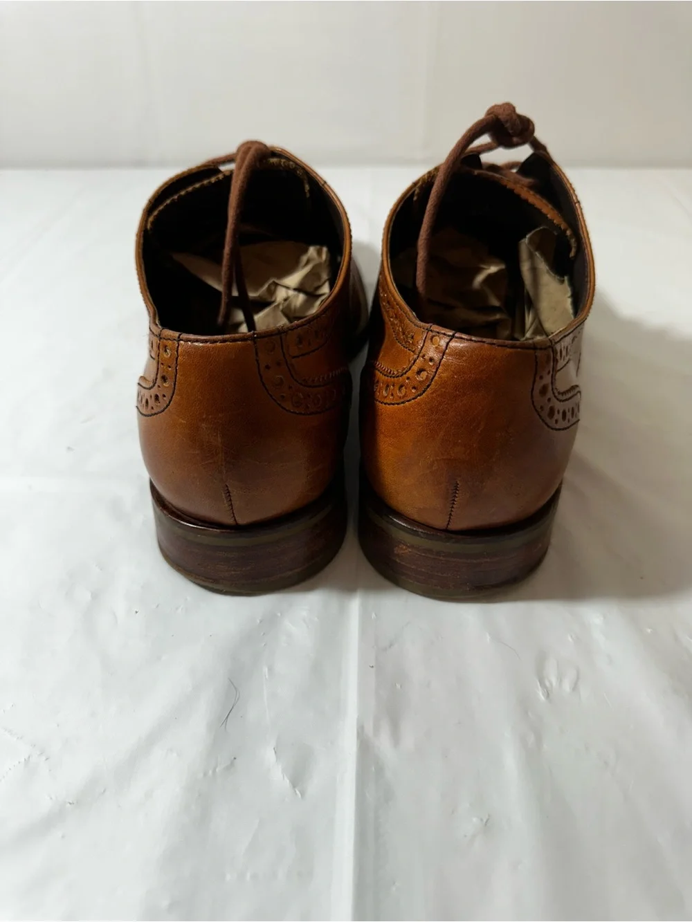 Cole Haan Men’s Tan Leather Wingtip Oxfords‎ Size 9